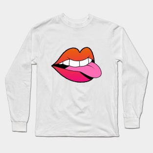 Sunset Ombre Mouth Long Sleeve T-Shirt